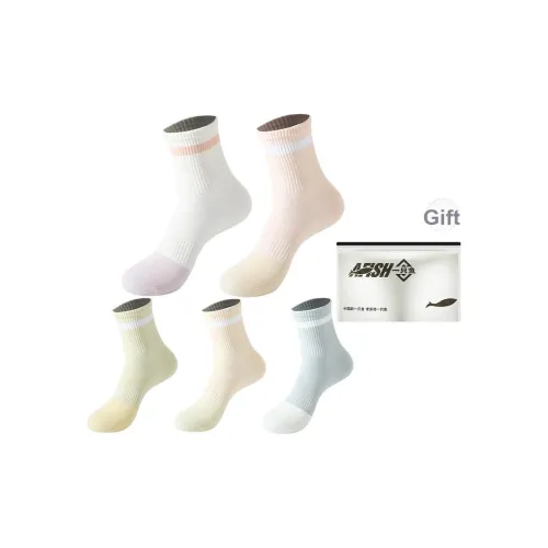 AFISH Носки Crew Женские 5 пар Сумка для покупок