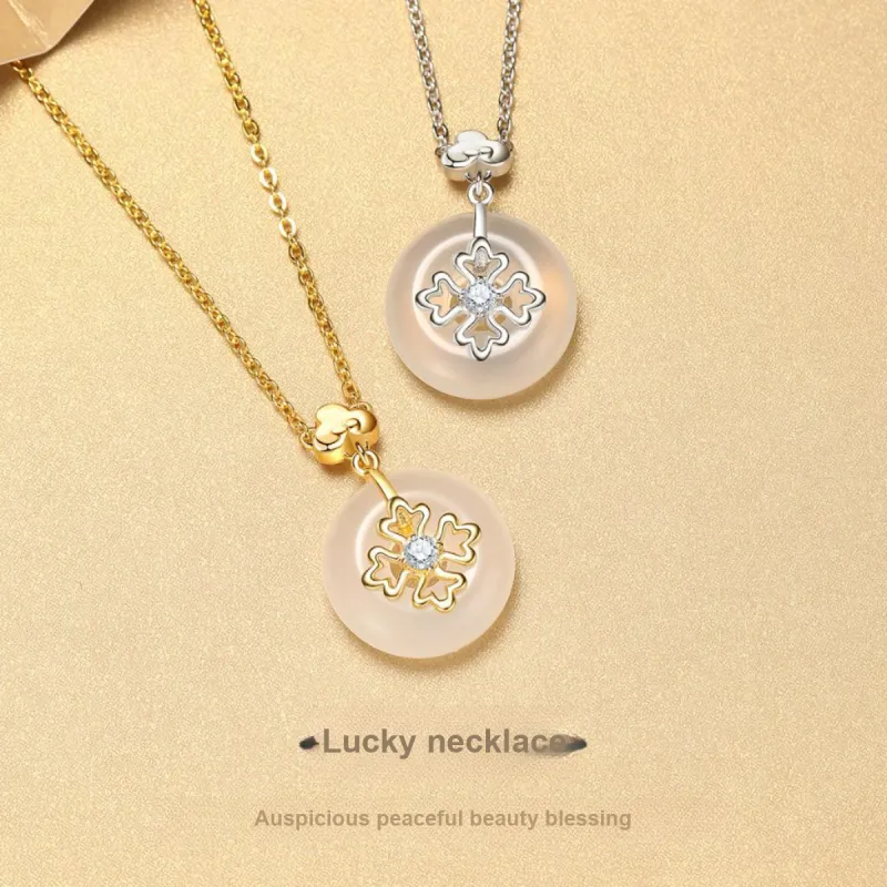 MUGONGZI Chalcedony Necklaces Women's-2