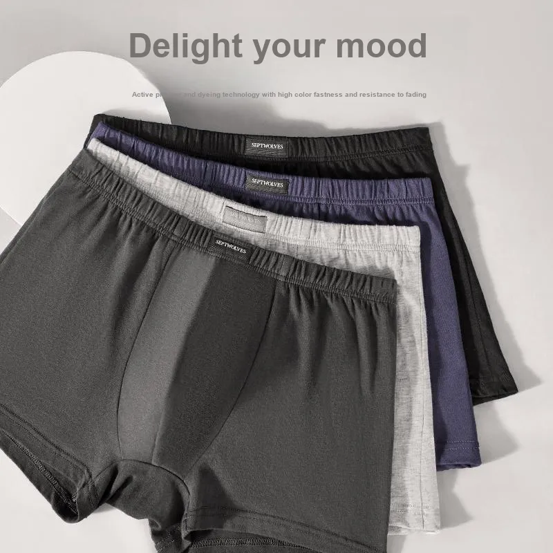 SEPTWOLVES Underpants Men's 4 Pack Gift Box Set+Shopping Bag-91