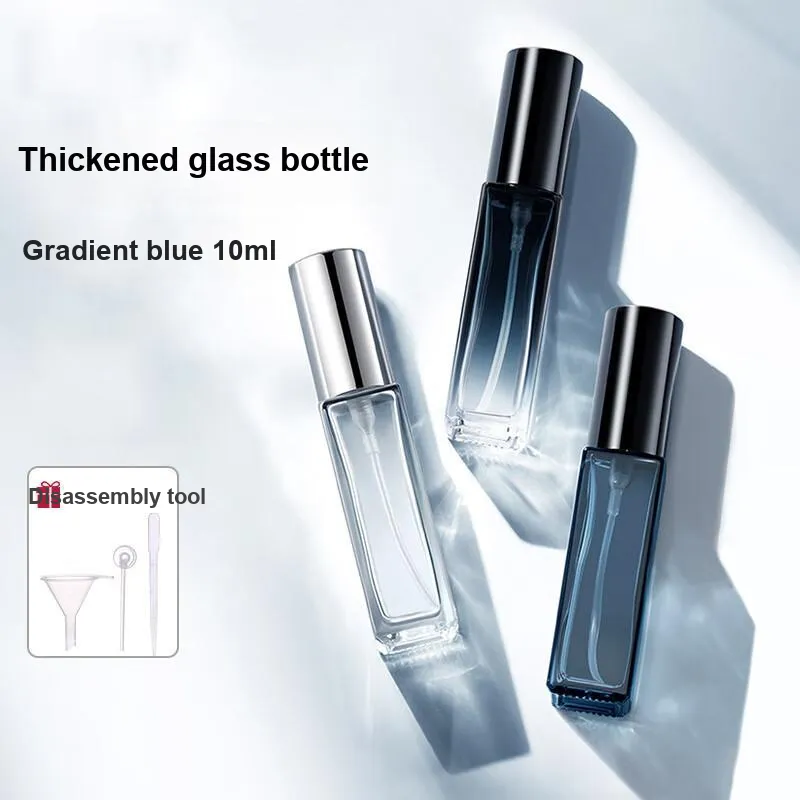 JIAOXUEFEI Premium Portable Mini Perfume Spray Bottle Empty 10ml Gradient Blue-1