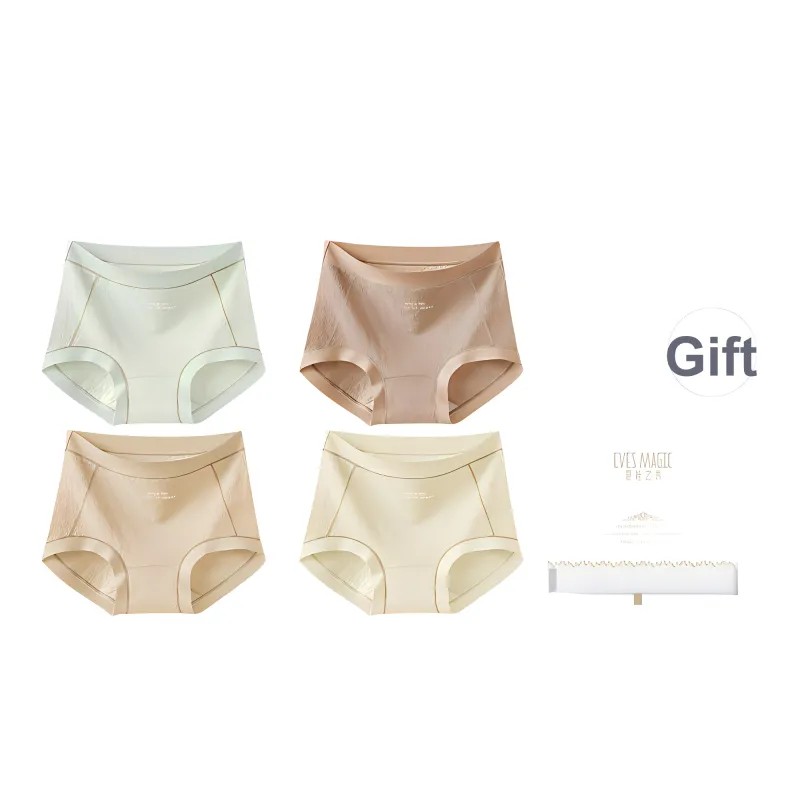 XIA.WA.ZHI.XIU Underpants Women's Shopping Bag 4 Pack-6