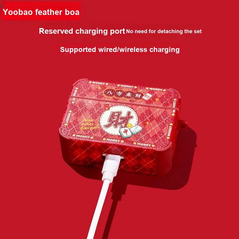 Yoobao Compatibility AirPods1/2/3 TPU Wealthy Fully Enclosed Impact Resistant Headphone Cases-4
