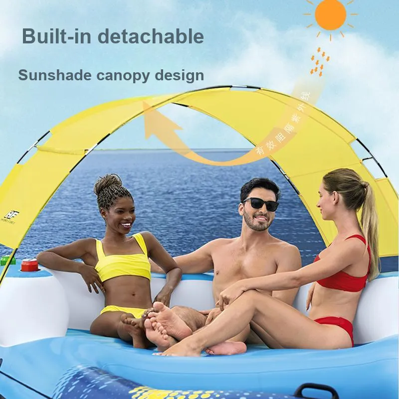 BESTWAY Adults Floating Mat Large Floating Island Water Surfing-6