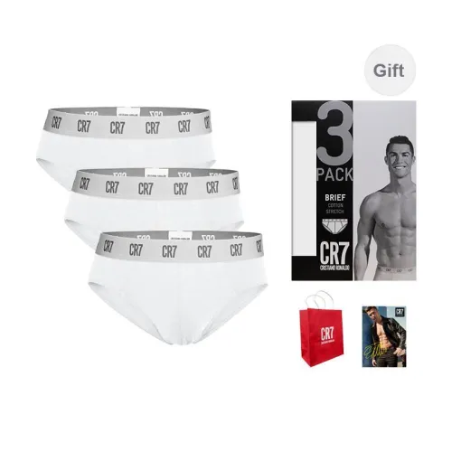 CR7 CRISTIANO RONALDO Triangle Underwear Men's 3 Pack White
