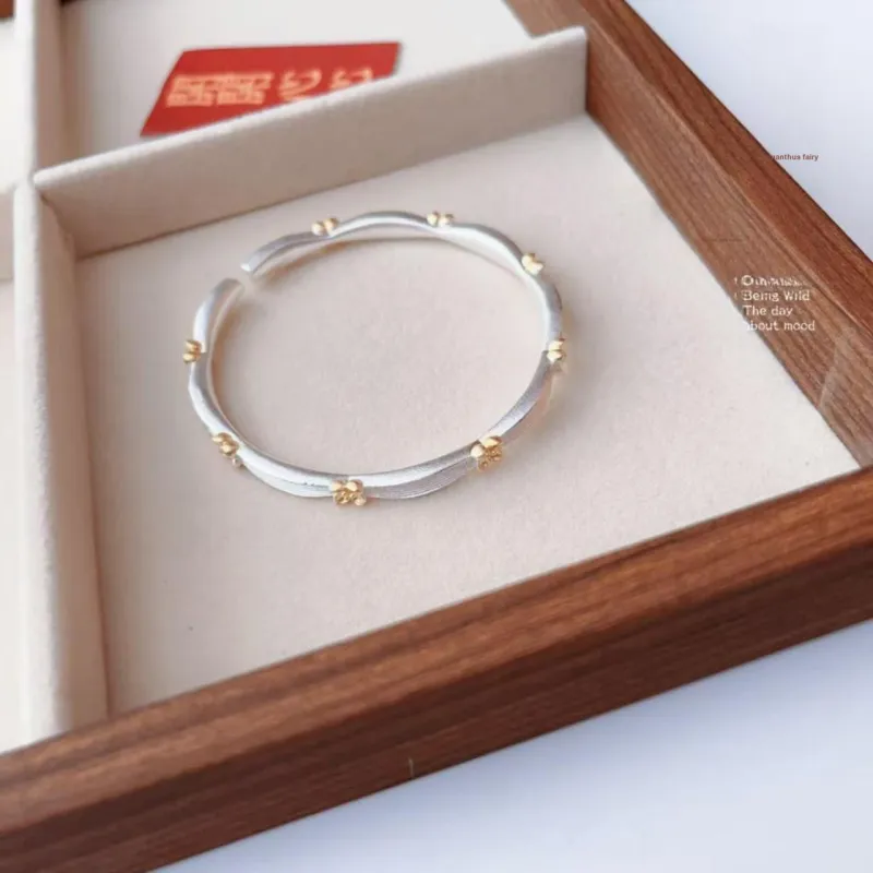 U state 999 Fine Silver Sterling Silver Bracelets Women's-1