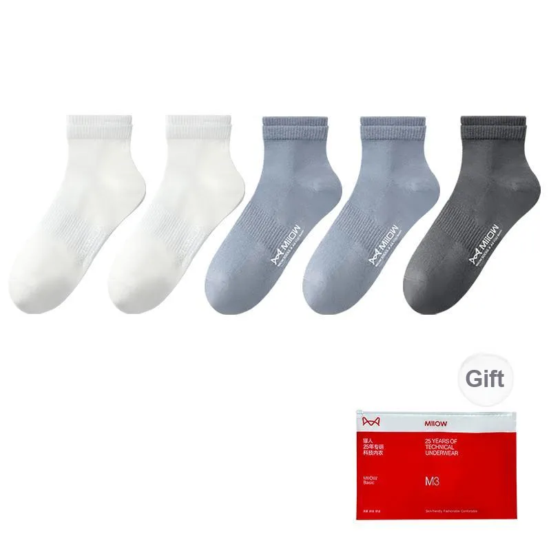 MIIOW Cool One Summer Series Ankle Socks Men's Shopping Bag 5 Pack-20