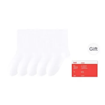 MIIOW Trend Party Series Mid Calf Socks Women's Shopping Bag 5 Pack
