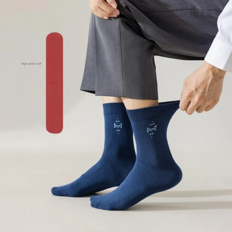 MIIOW Mid Calf Socks Men's 5 Pack-4