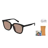 002-Black Frame with Transparent Tea Brown Lens