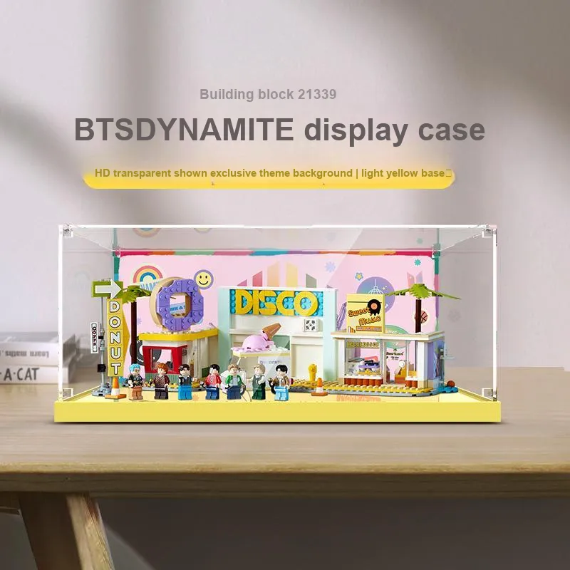 LIGHT YOUR BRICKS Compatibility Building Block 21339BTS BTS Display Case Model Accessories-6