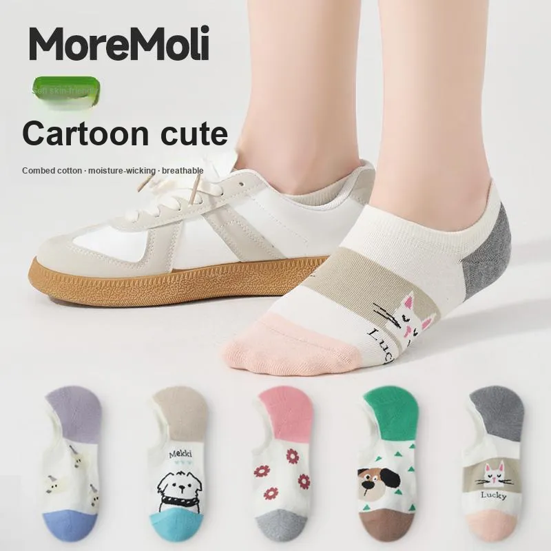Moremoli No Show Socks Women's 3 Pack-6