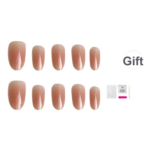 JIABITU Румяна Маленький Тыква Семена False Nail Овал Телесный Однотонный Блестки 14мм