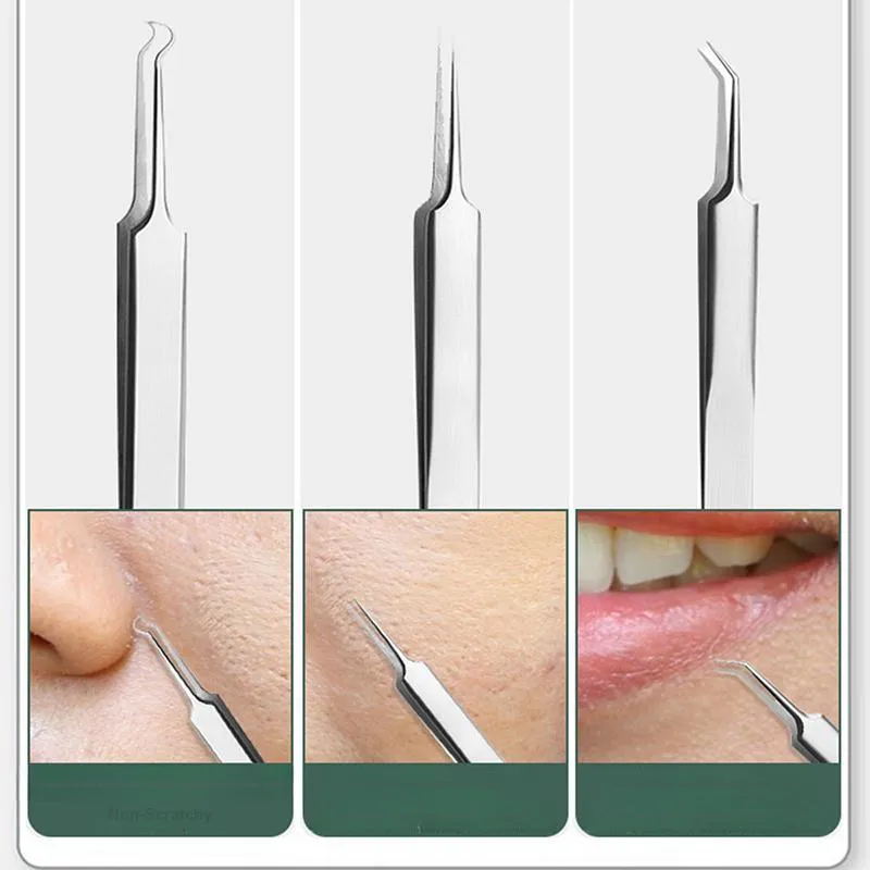 Pleasant Language Stainless Steel Pimple Extraction Tool Combination Blackhead Cell Extractor-6