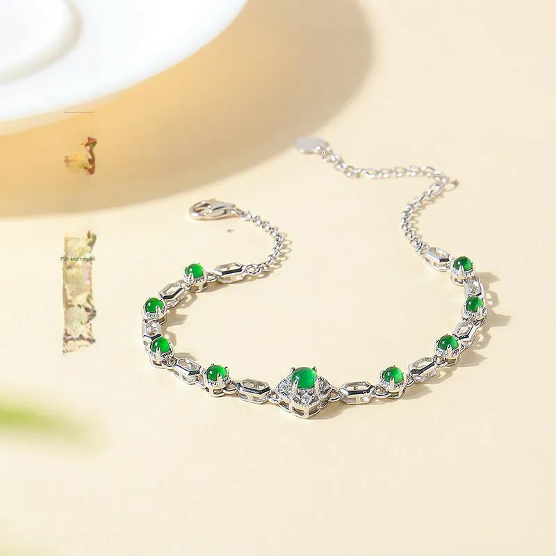 With The Heart Of The Jade Ice Glutinous Bracelets Women's-4