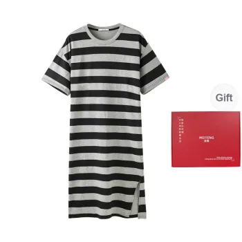 MEITENG Nightgown Summer Women's Black