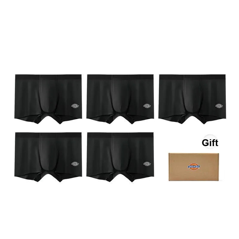 Dickies Underpants Men's Skin Friendly High Rebound Sports Boxer Shorts, Box Combo Set-28