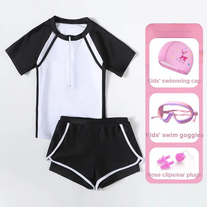 Yalu Preferred Swimming Sets Polyester+Elastane Outdoor Swimming Pool Kids-6