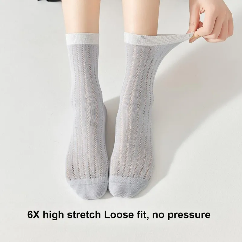 Temooues Mid Calf Socks Women's 4 Pack-3