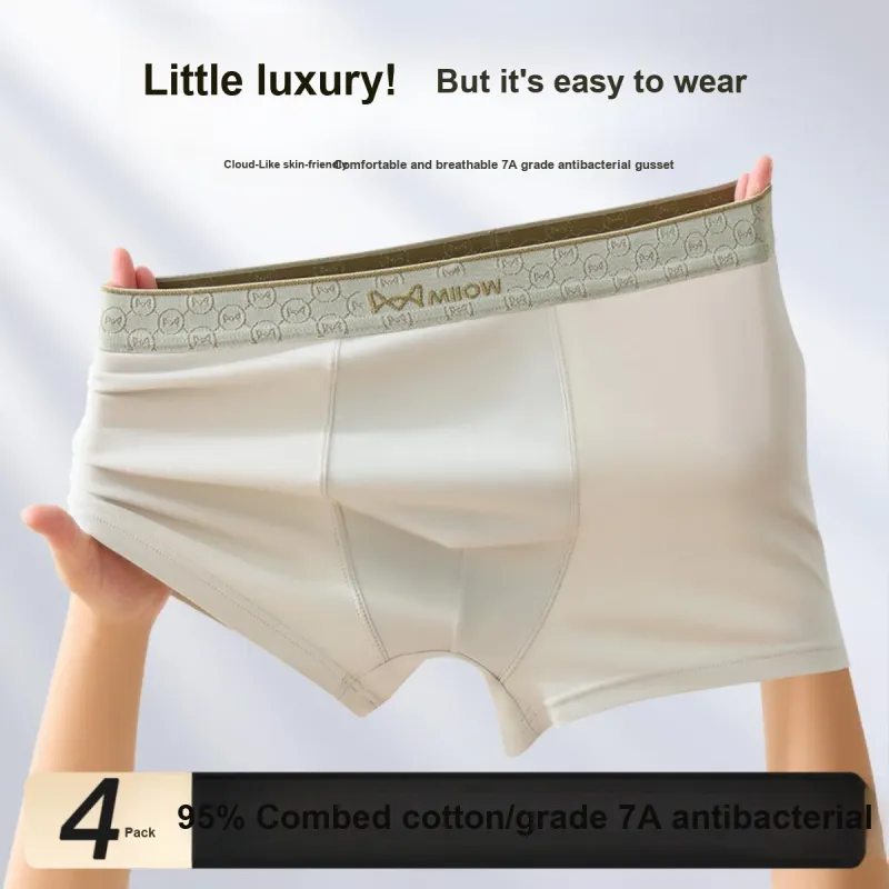 MIIOW Underpants Men's 4 Pack Mixed Color-3