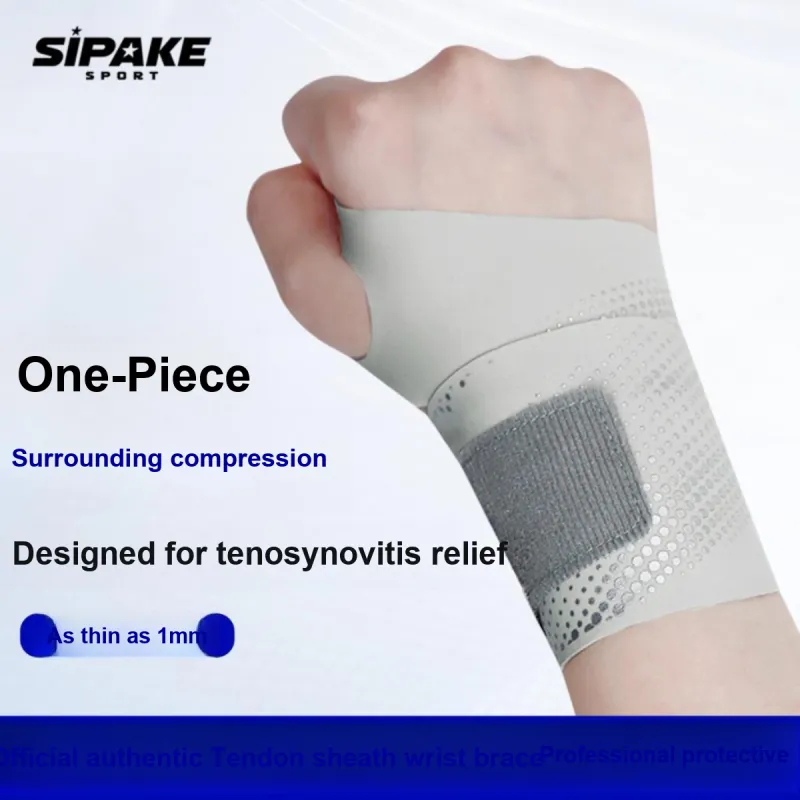 SIPAKESPORT Basketball Sprain/Broken Workplace Wristbands Compression Gray Print Unisex Professional Protective-3