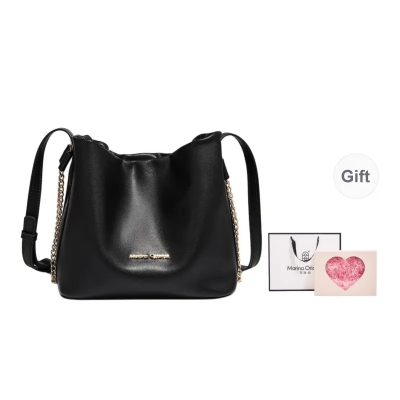 Marino Orlandi Synthetic Leather Shoulder Bag Women's White/Black-20
