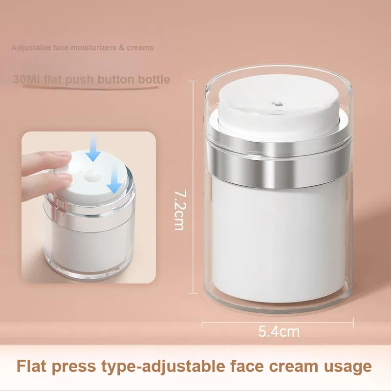 NILIYA Face Cream With Vacuum Push Button Travel Portable Bottles With Dividers-6