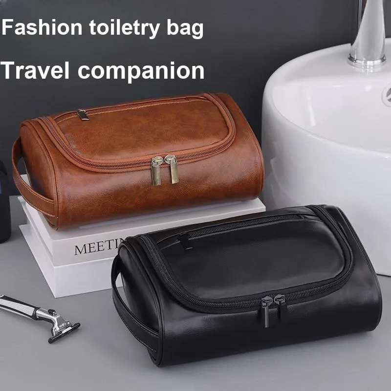 ZHIYIN Portable Travel Trumpets Men's Toiletry Bag Waterproof Skincare Storage Bag Make up Tools-4
