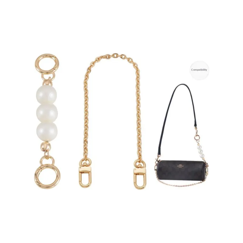 Lan Bao Fan Metal Shoulder Strap, Bag Accessory Women's Gold Tone-40