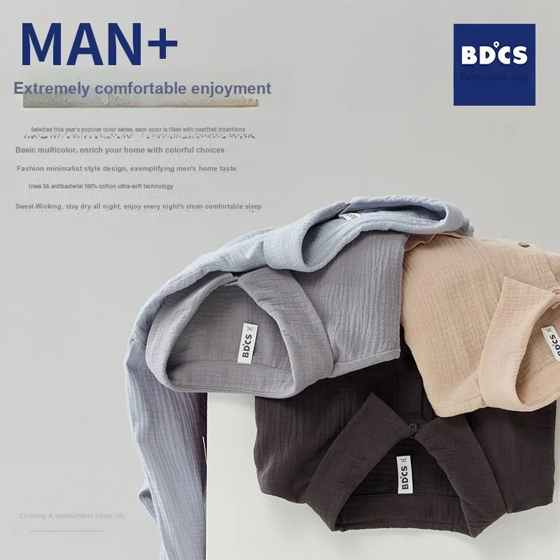 Peninsula City Pajama Set Men's Gift Box Set Haze Blue-2