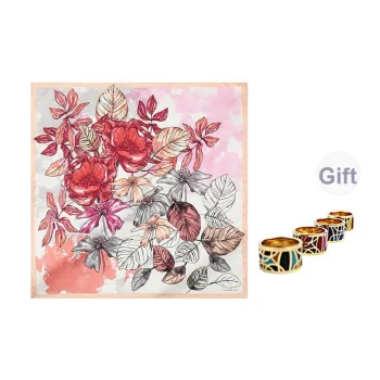 MARJAKURKI Silk Square Scarf Women's