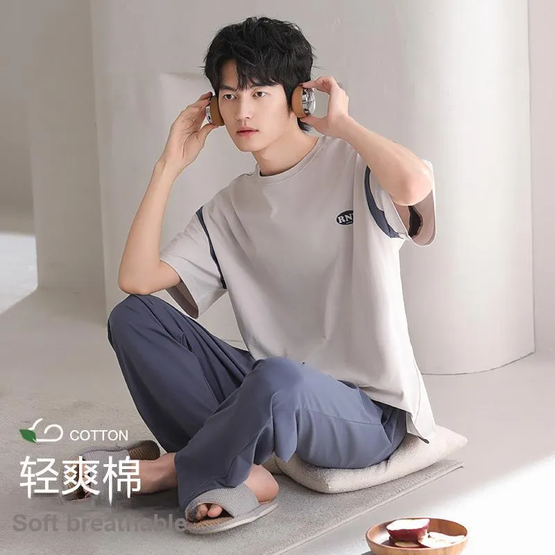 XIA.WA.ZHI.XIU Pajama Set Men's Gift Box Set Image Color-2