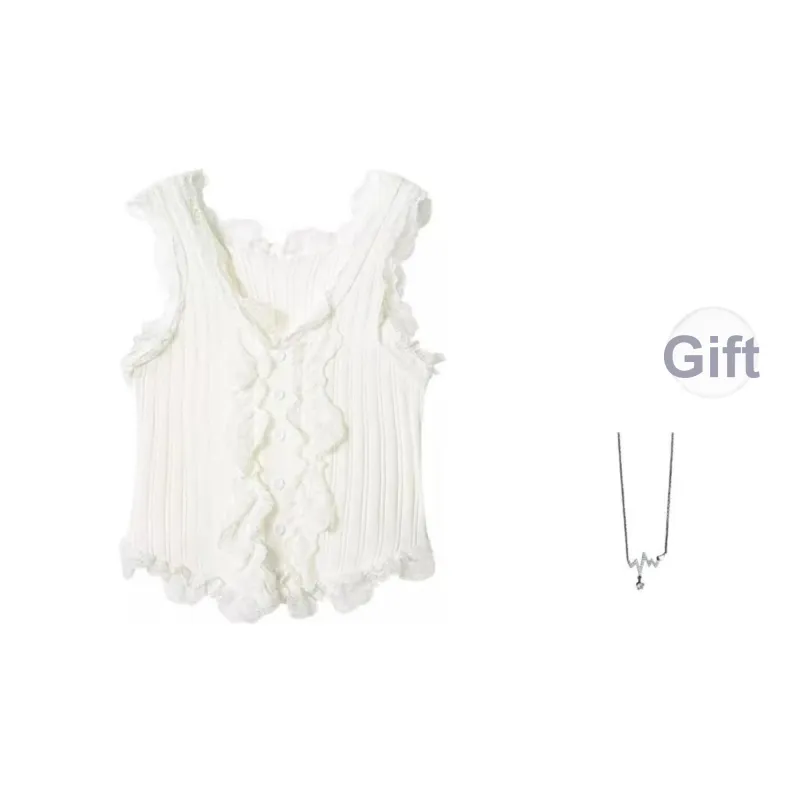 Tank Top Women's Pure White Color-2