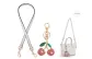 [Underarm]White+Pink Crystal Cherry Pendant