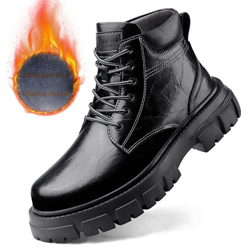 XIMO BULL Short Martin Boot 3cm Men's Black-5