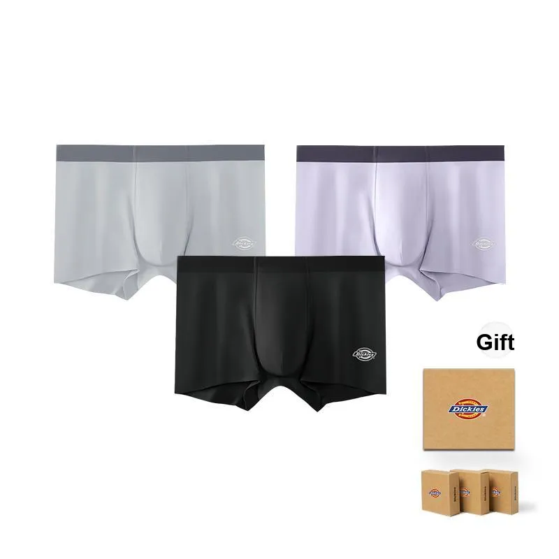 Dickies Underpants Men's Skin Friendly High Rebound Sports Boxer Shorts, Box Combo Set-12