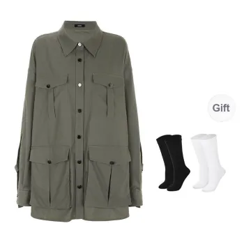 BSEVENI Shirt Women's Army Green
