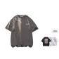 Dark Gray (with Random Print Short-Sleeved)