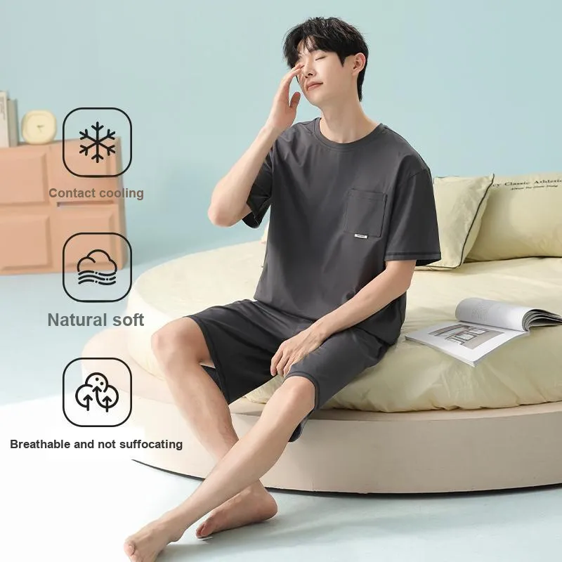 Qiao Ni Tong Pajama Set Men's Image Color-3