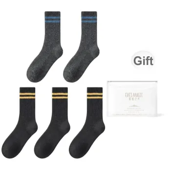 XIA.WA.ZHI.XIU Mid Calf Socks Women's Shopping Bag 5 Pack