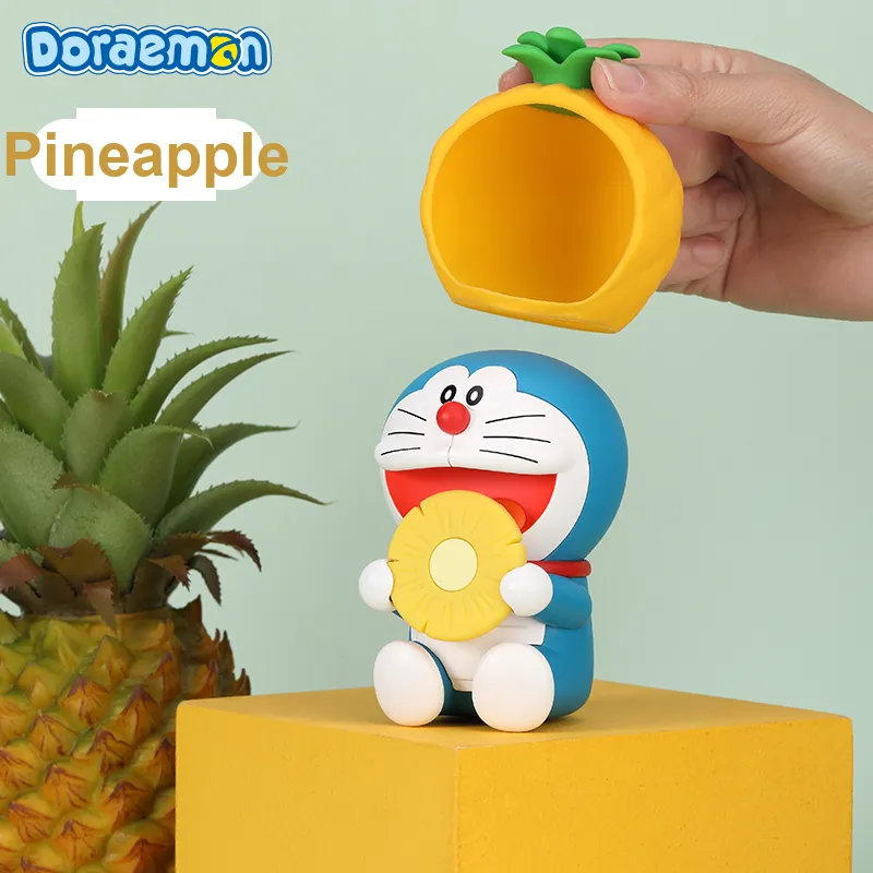 Imobile x ROCK Doraemon Q Cute Creative Trendy Toy Diffuser Fruit Styling Waterproof Cartoon Ornament Chibi Figures-9