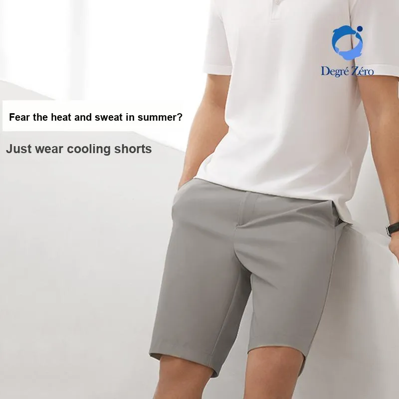 DEGRE ZERO Casual Shorts Men Light Khaki-3
