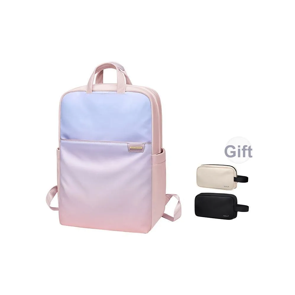 GOLF Fabric Backpack Women's Blue Pink