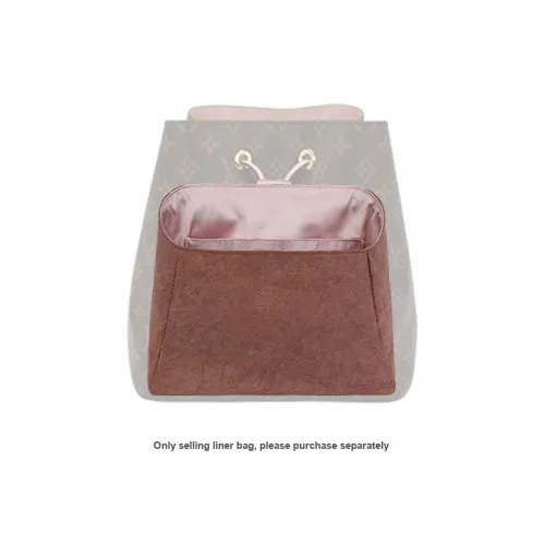 Tide DuPont Paper Satin Storage Lining Super Light Interior Zip Pocket Shaper Bag Accessory Women's Pink Purple