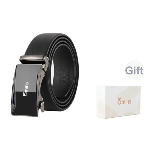 15 MINS Натуральная кожа Автоматическая застежка Ремень Для Мужского Бизнес Casual Брюки Лицевая коровья кожа Ремни