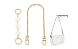 Gold-Tone Camellia Extender Chain+Decorative Chain 40cm