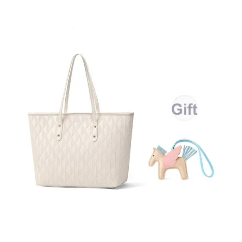 ST SAT Сумка Tote из синтетической кожи сумка для покупок сумка через плечо женская жемчужно-белая