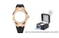 Rose Gold Black Strap
