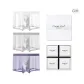 3 Pack (White+Light Gray+Purple)