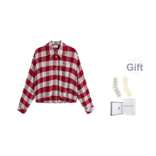 Charlie Luciano Красный Белый Коробка + Носки Унисекс Рубашки