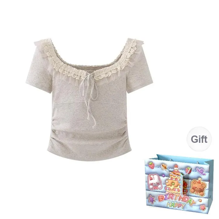 REMOULD T Shirts Women's White Heather Gray Top Shopping Bag-0